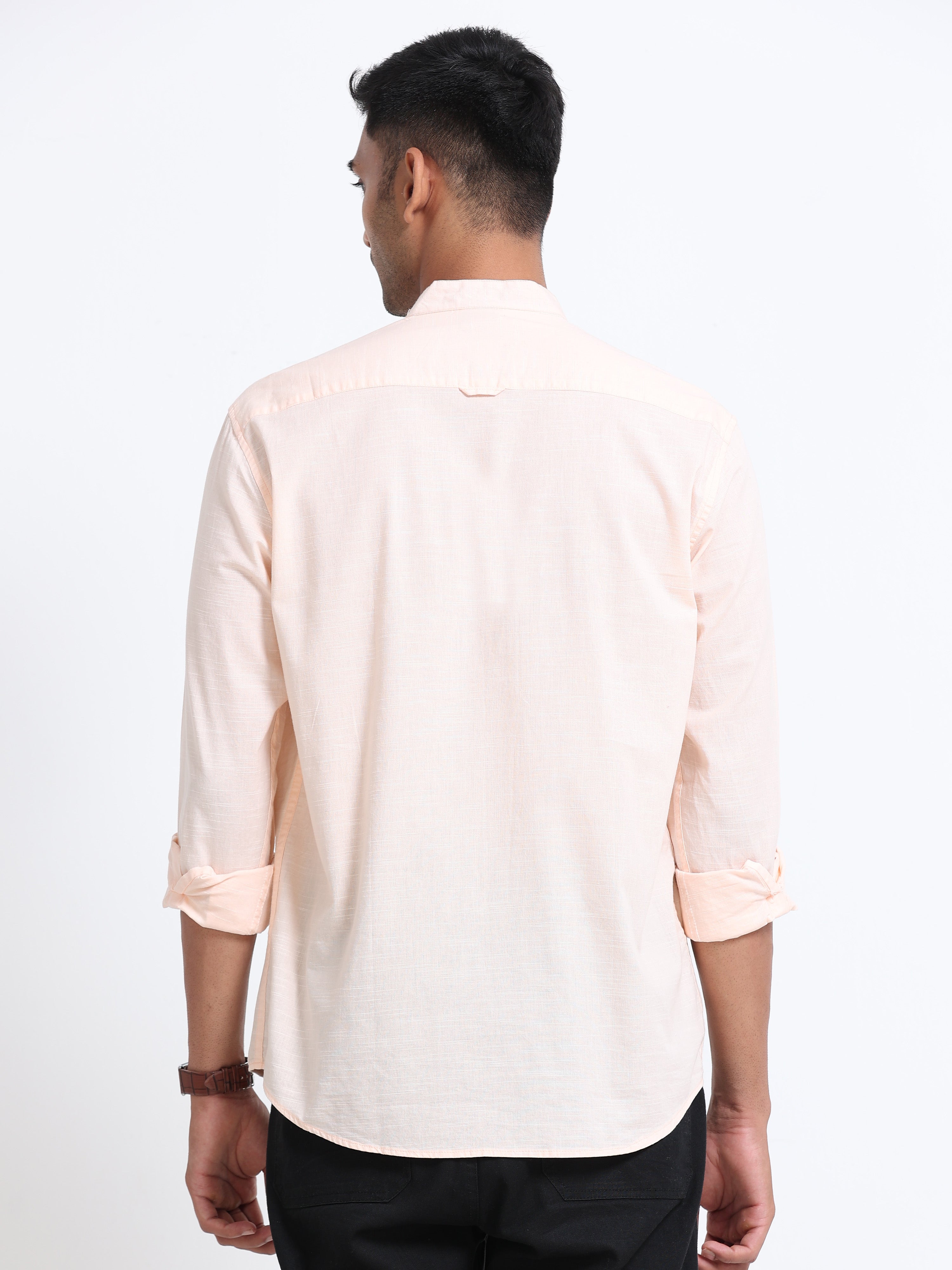 Plain Biege Half Kurta