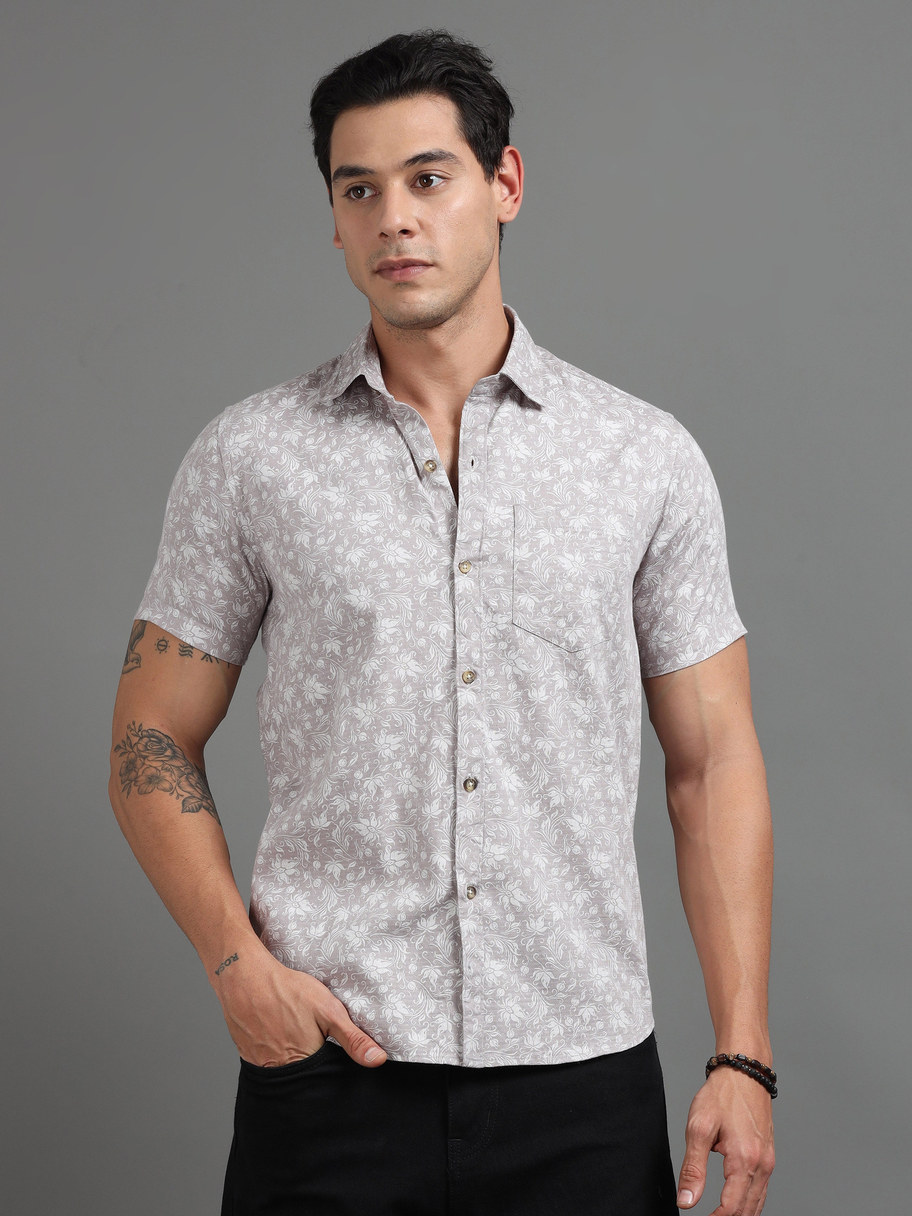PRĀNA – Mist Lava Half-Sleeve Shirt