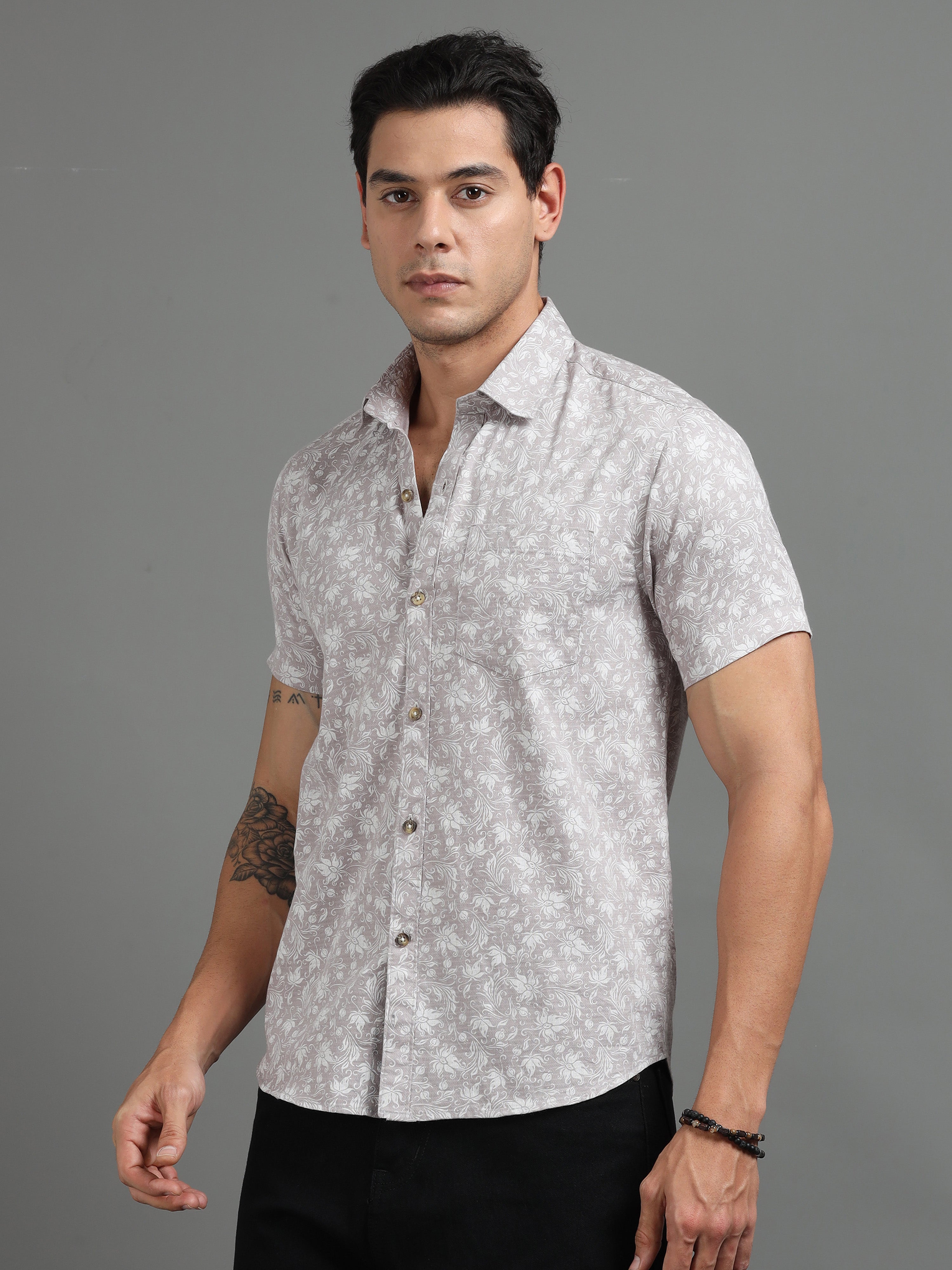 PRĀNA – Mist Lava Half-Sleeve Shirt
