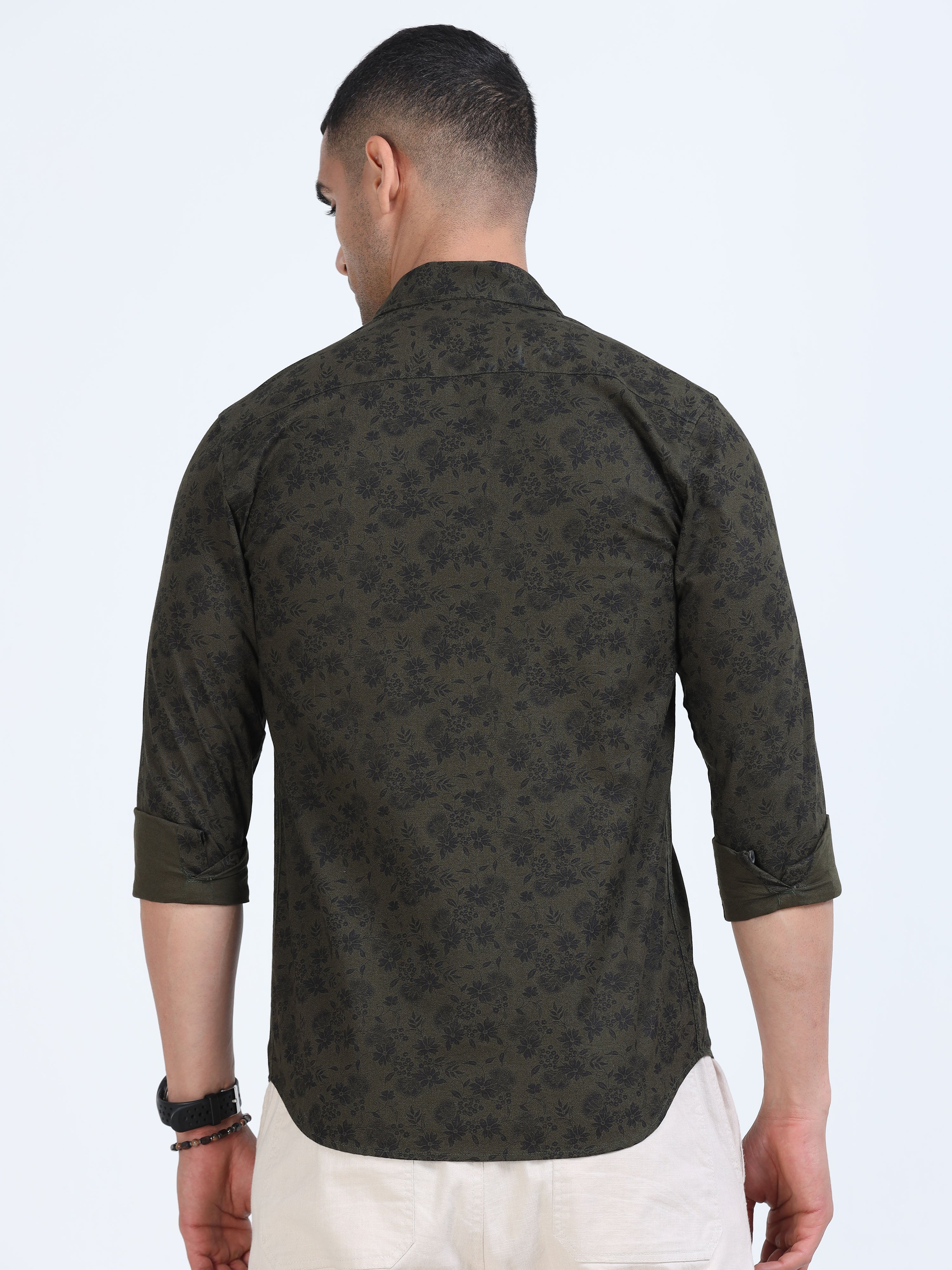 PRĀNA Printed Eclipse Garden Full Hands Shirt